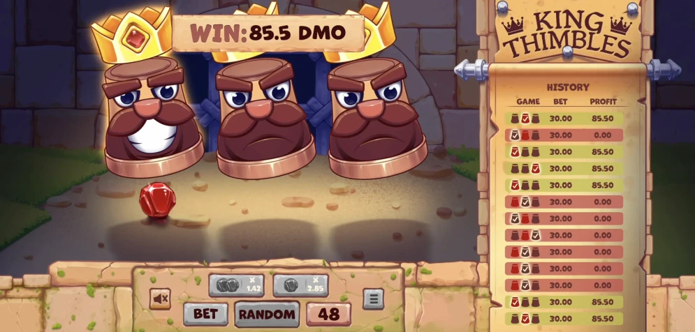 King Thimbles gameplay